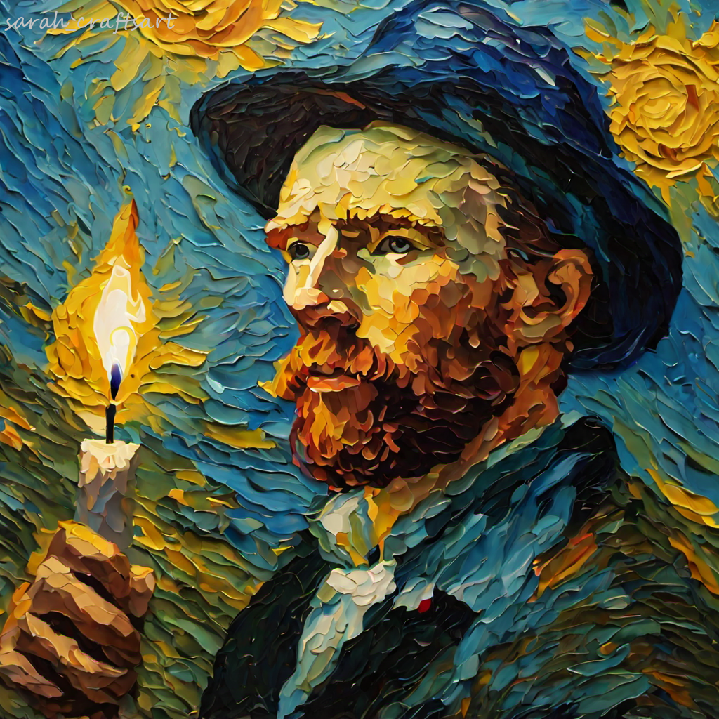 male portrait with candle